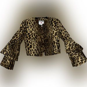 Moschino Leopard Print Jacket Brand New Sz. 8